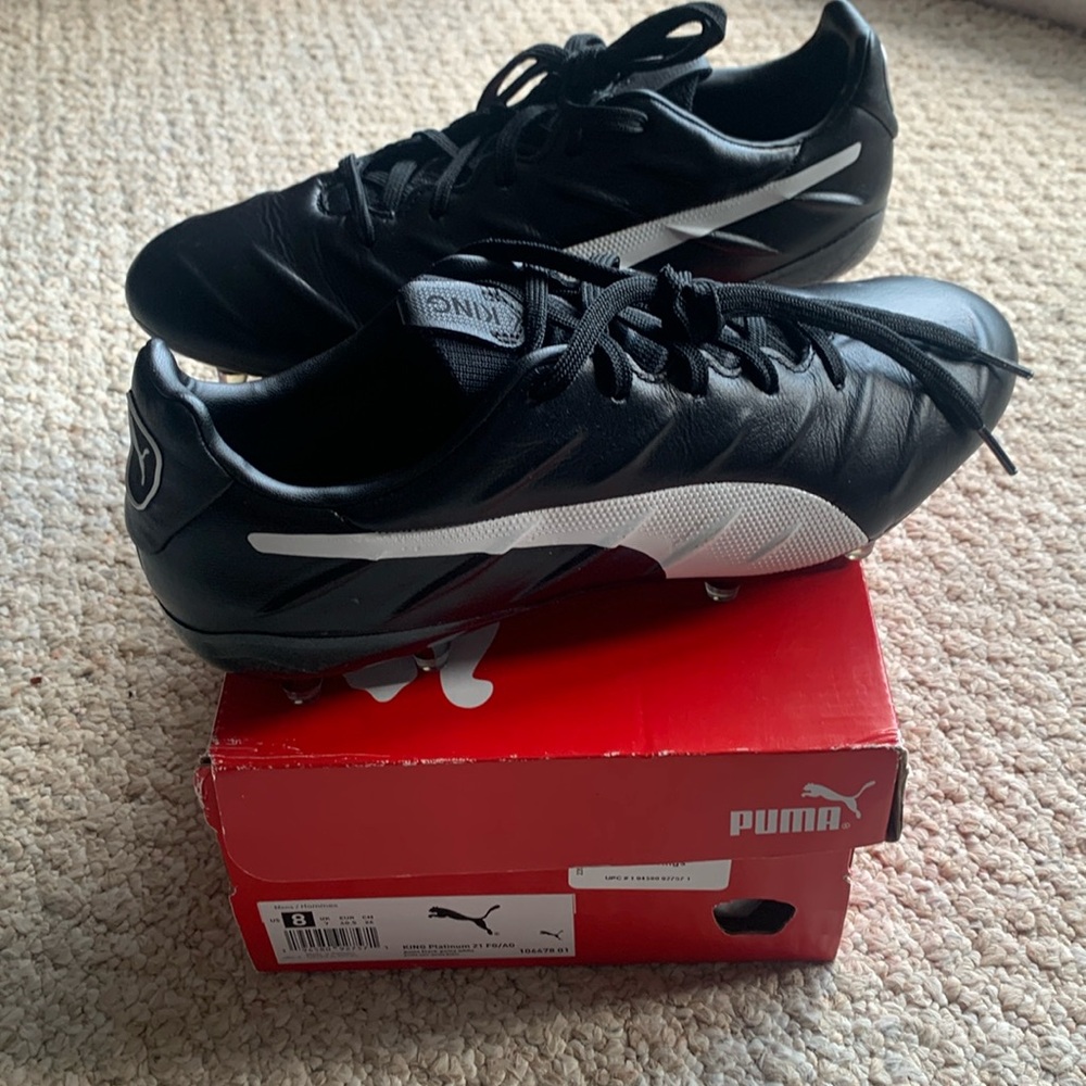 Puma king platinum 21 pro football soccer futbol fg/ag cleats Maradona men’s 8